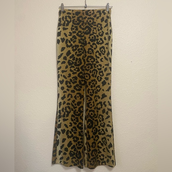 Leopard Print Poly 2 Piece Set Vintage Scary Spice Mob Wife Size S - Picture 5 of 8
